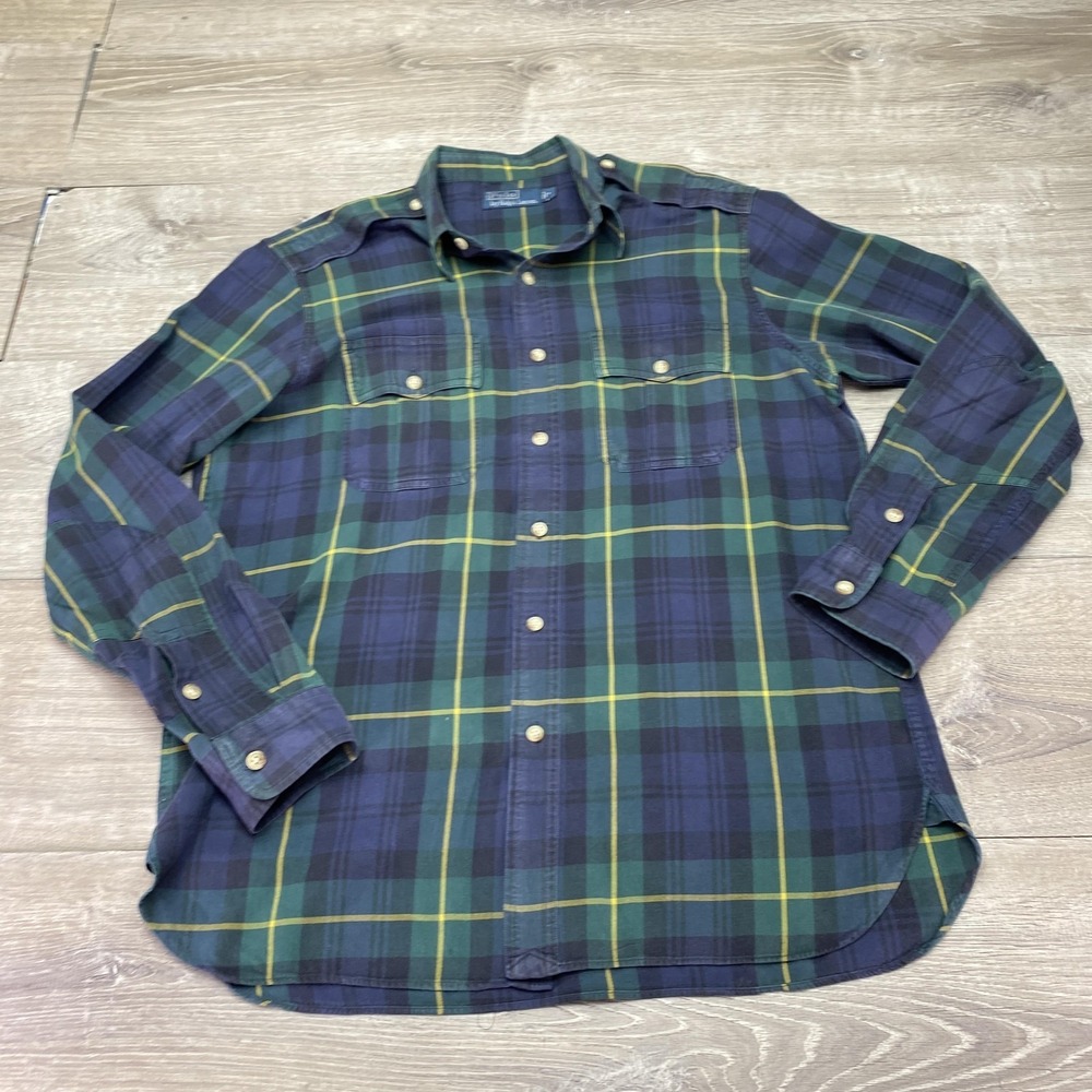Polo by Ralph Lauren Green Navy Plaid Button-Down Shirt - Picture 2 of 9